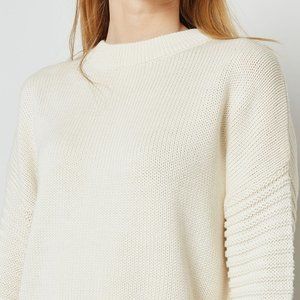 Topshop Ribbed High Neck Cropped Sweater